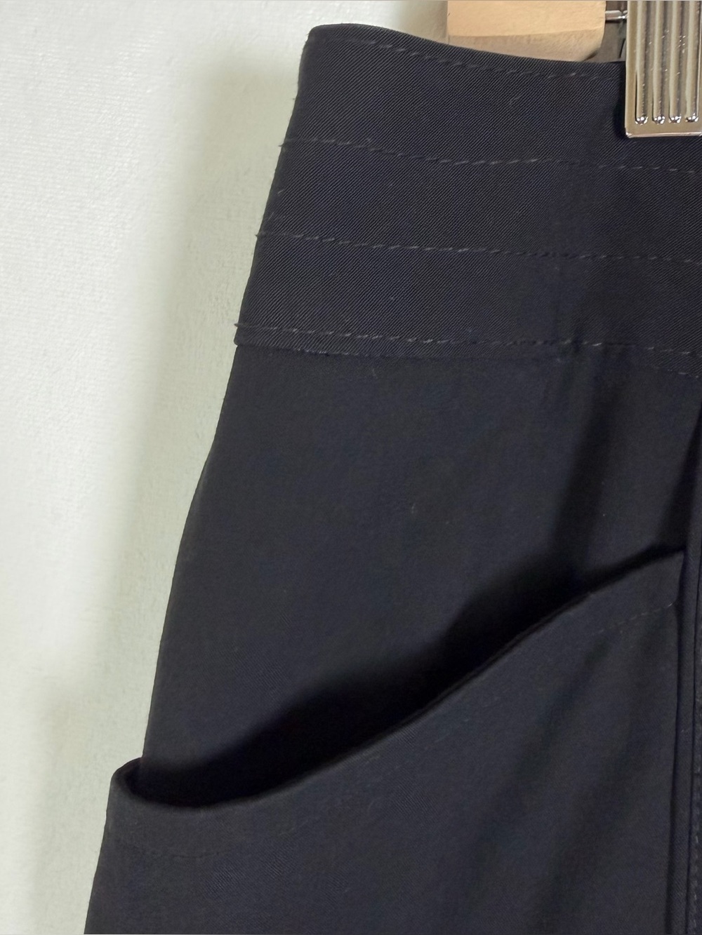 Mossimo Stretch Women’s Black Pencil Skirt Size 14 Career Office Business Casual - Picture 4 of 8